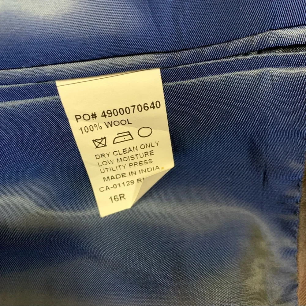 Michael Kors Blue Wool Blazer 16R Tailored Career Office Designer‎ Minimalist
